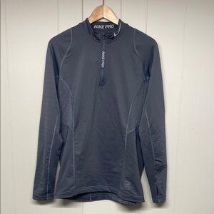 Nike Pro Combat Dri-Fit Hyper Warm Cold Weather Running Quarter Zip - Men’s M